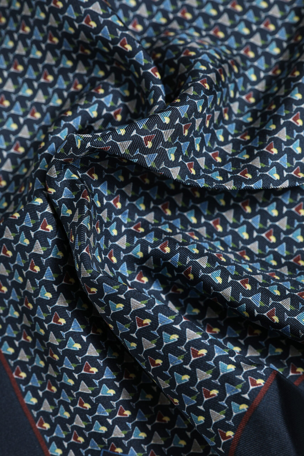 Dolce & Gabbana Square Cocktail Silk Foulard Scarf in Blue