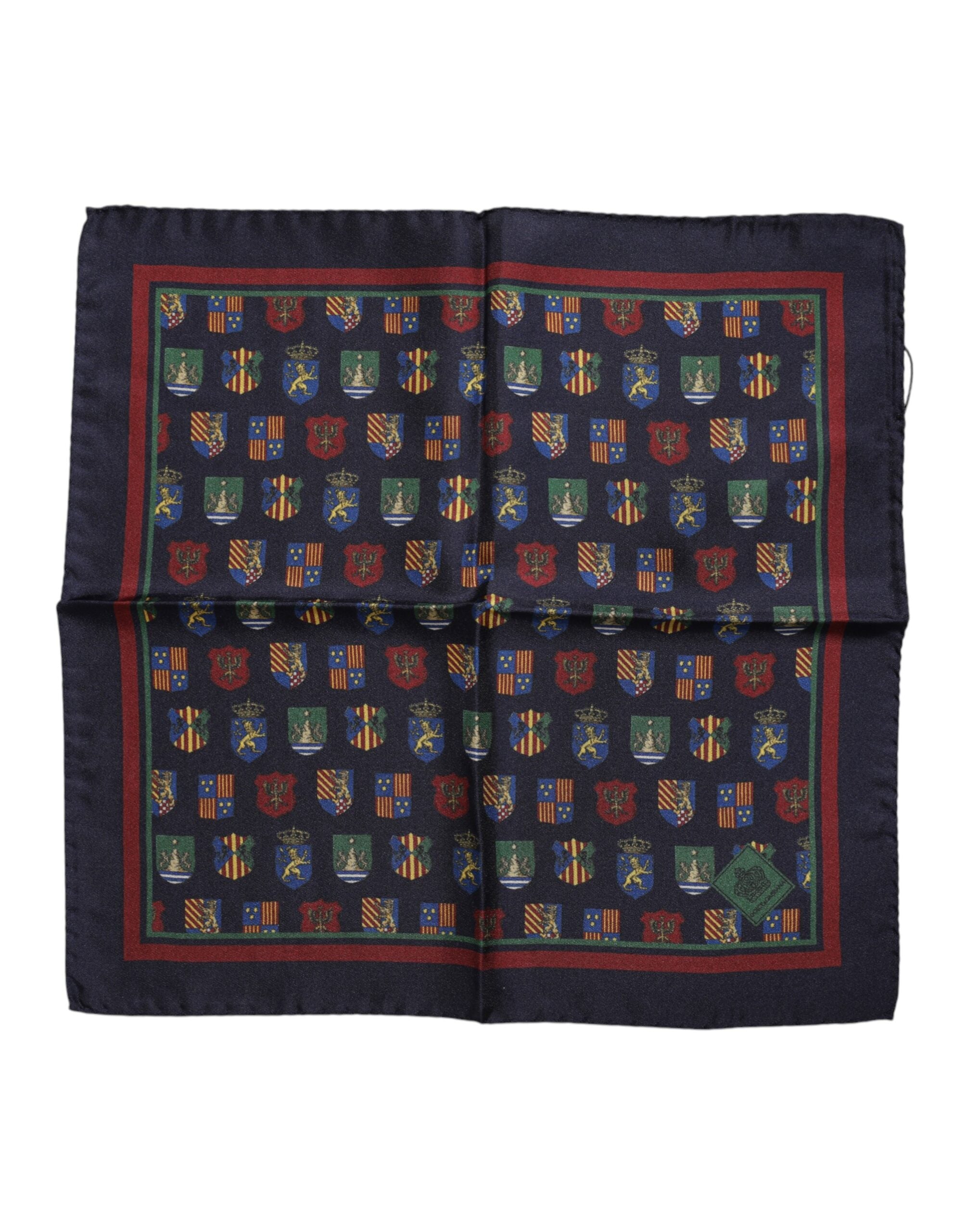 Dolce & Gabbana Multicolor Medaillen Quadratischer Foulardschal