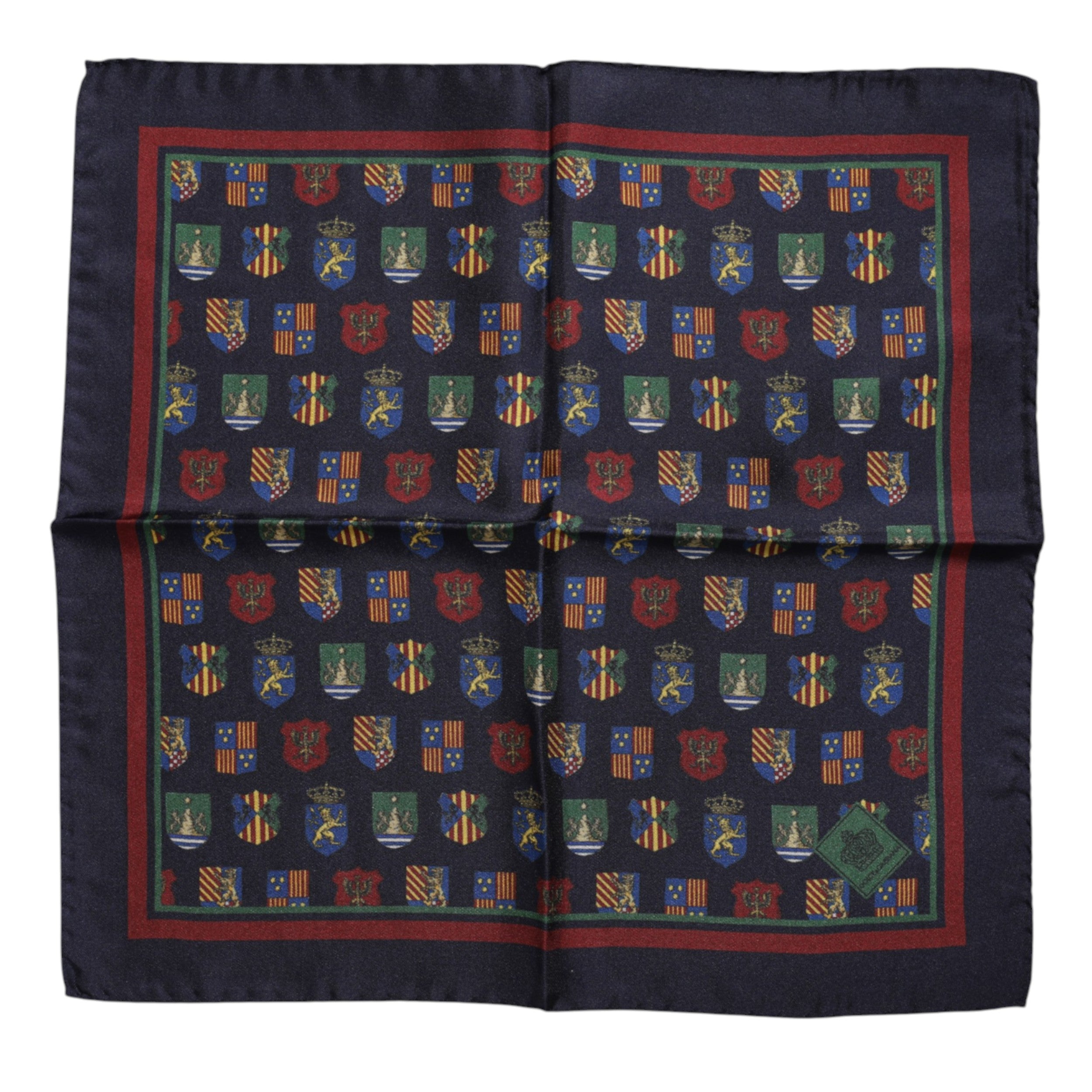 Dolce & Gabbana Multicolor Medaillen Quadratischer Foulardschal