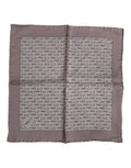 Dolce & Gabbana Brown Seahorse Silk Scarf Square Foulard