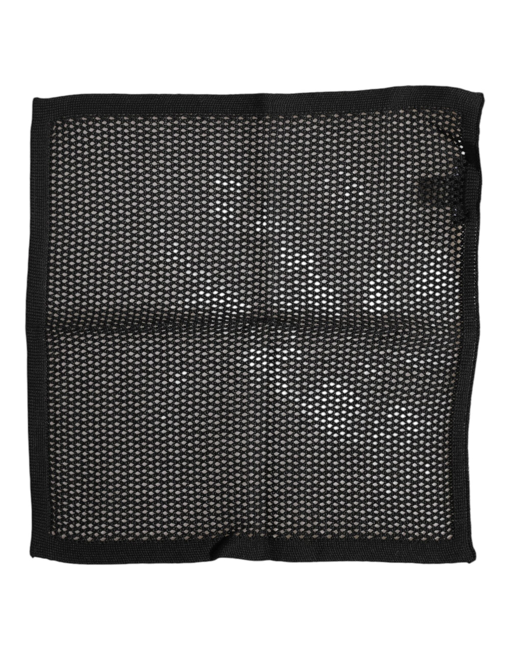 Dolce & Gabbana Black Patterned Square Foulard Scarf in Cotton