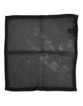 Dolce & Gabbana Black Patterned Square Foulard Scarf in Cotton