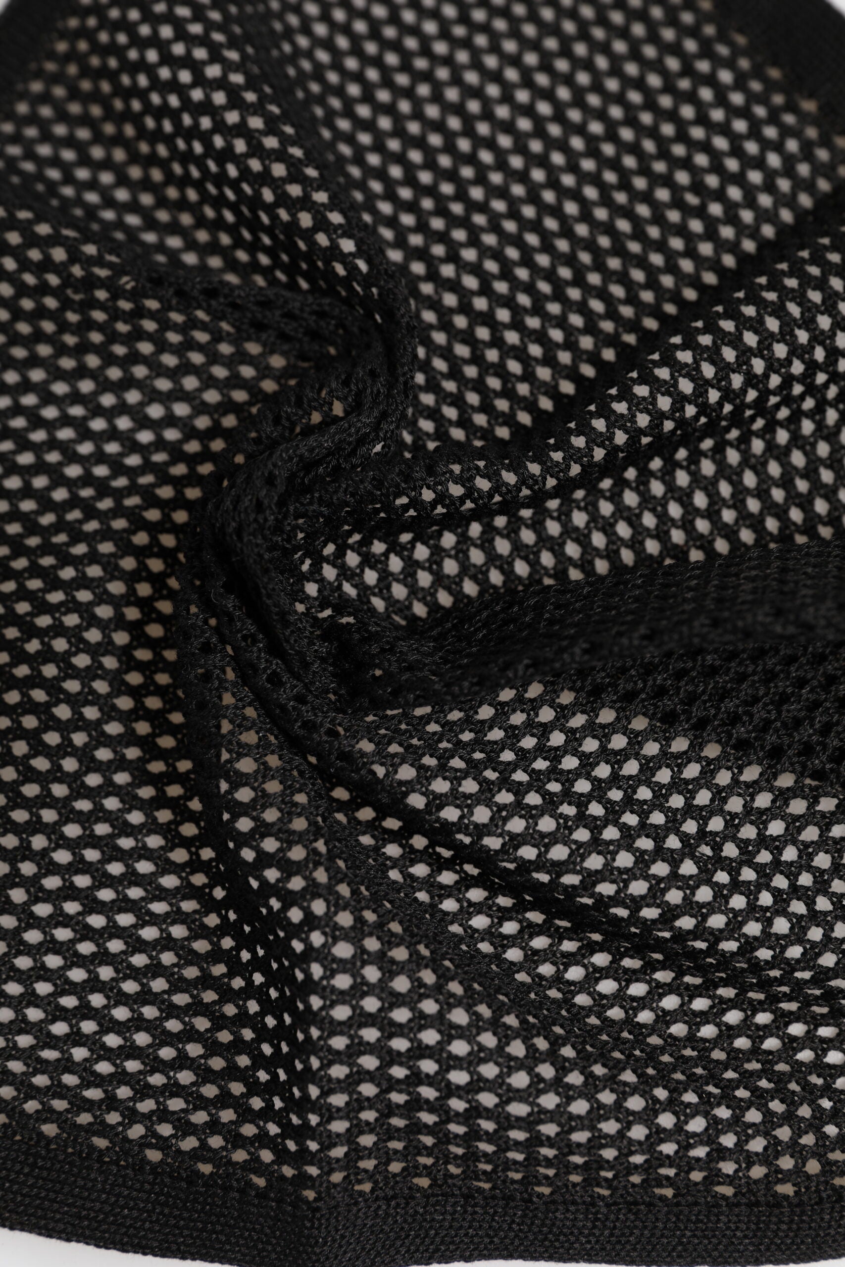 Dolce & Gabbana Black Patterned Square Foulard Scarf in Cotton