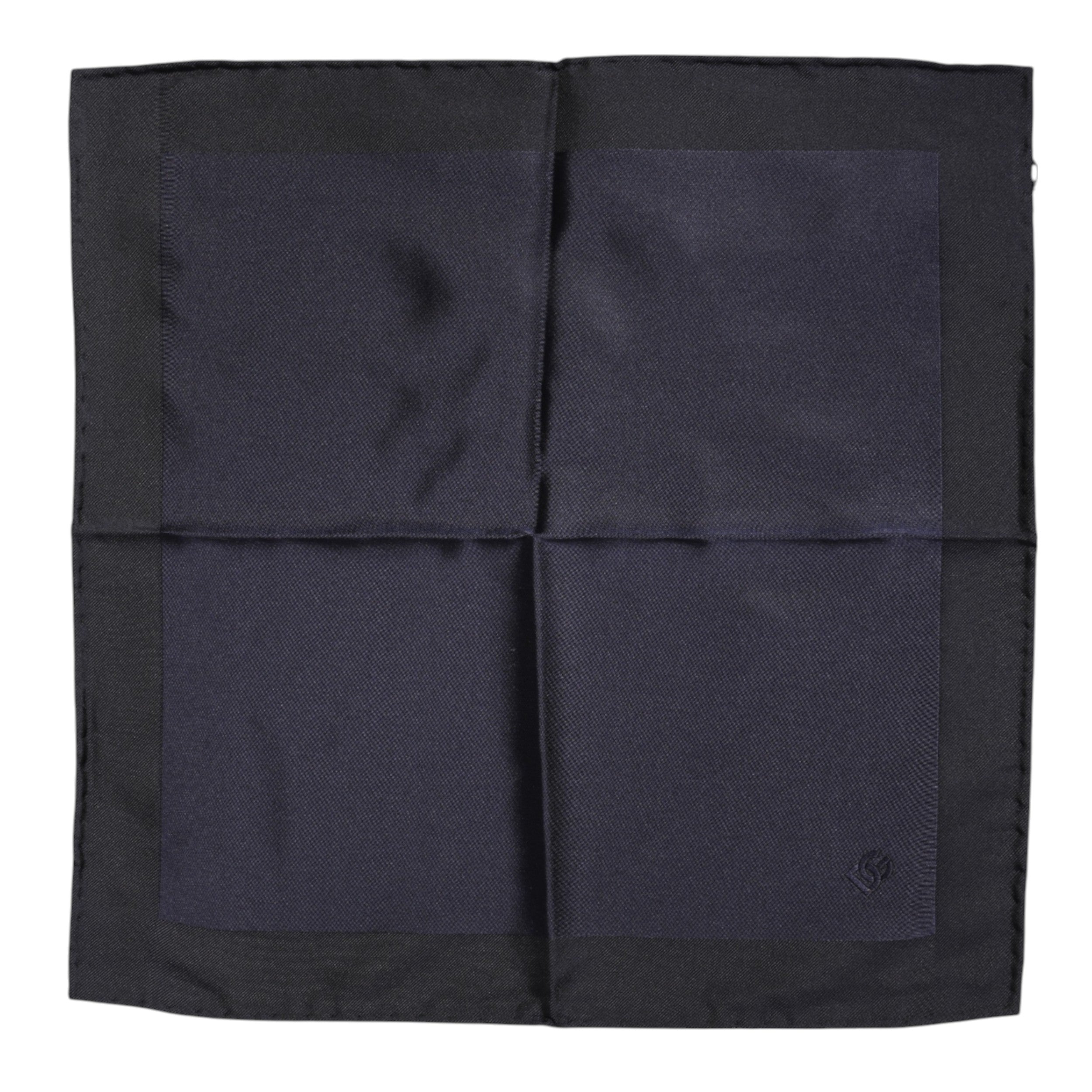 Dolce & Gabbana Dunkelblauer Seidenschal Quadratisch Herren Foulard