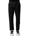Dolce & Gabbana Grey Cotton DG Logo Straight Men's Denim Jeans