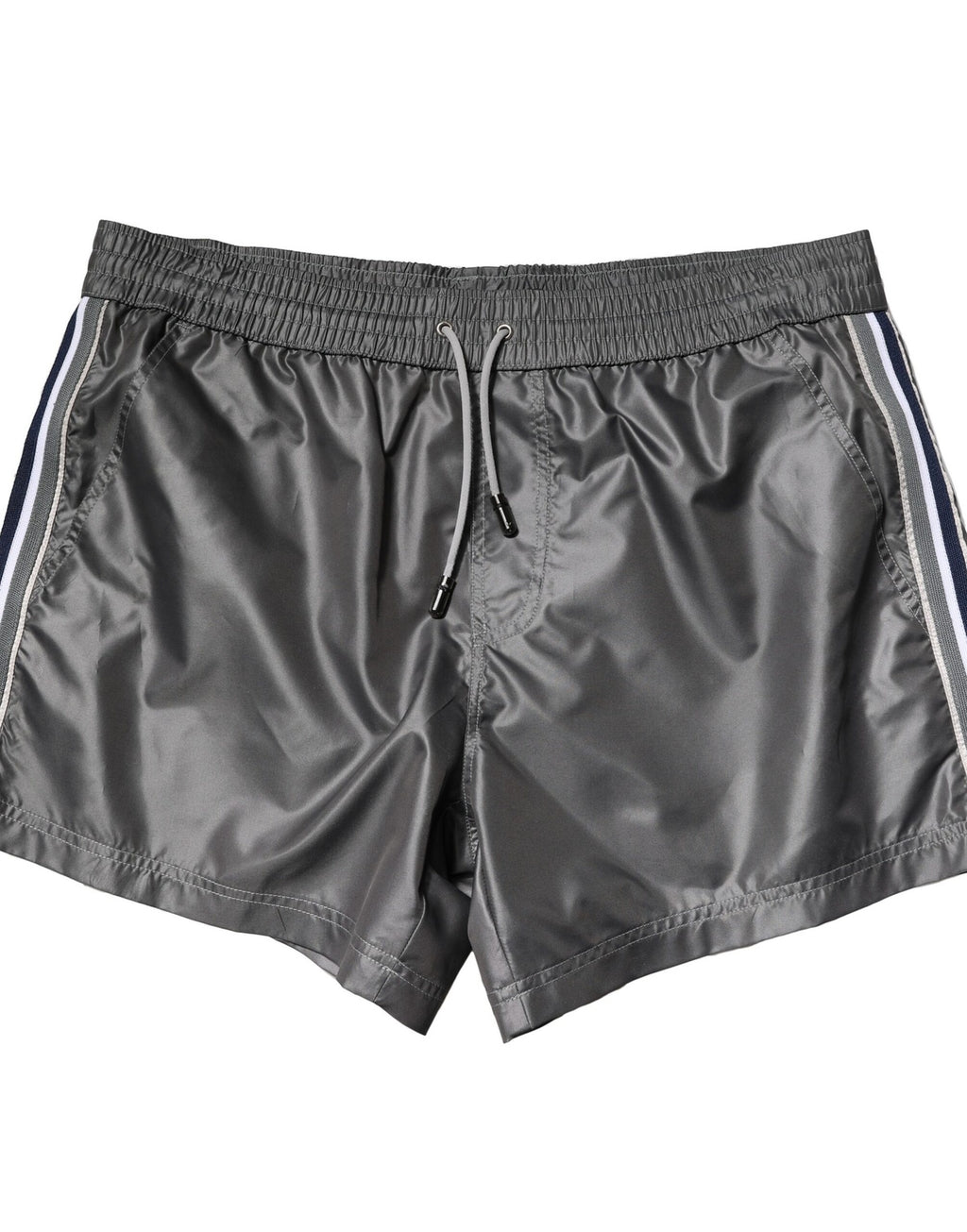 Dolce & Gabbana Gray Casual Mid-Rise Polyester Bermuda Shorts