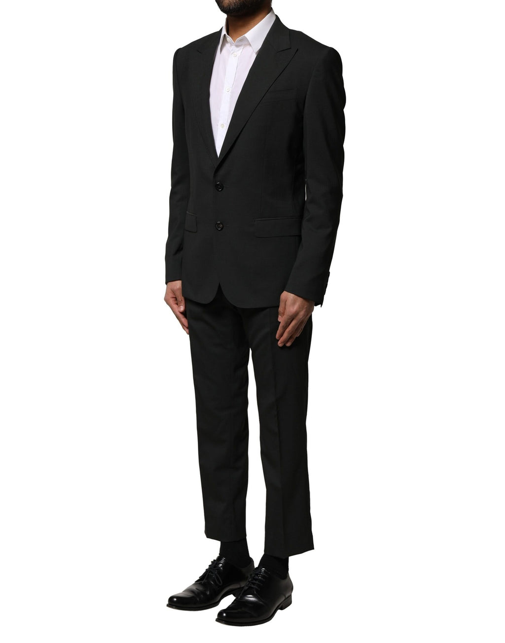 Dolce & Gabbana Black Single-Breasted Wool Suit (2-Piece)
