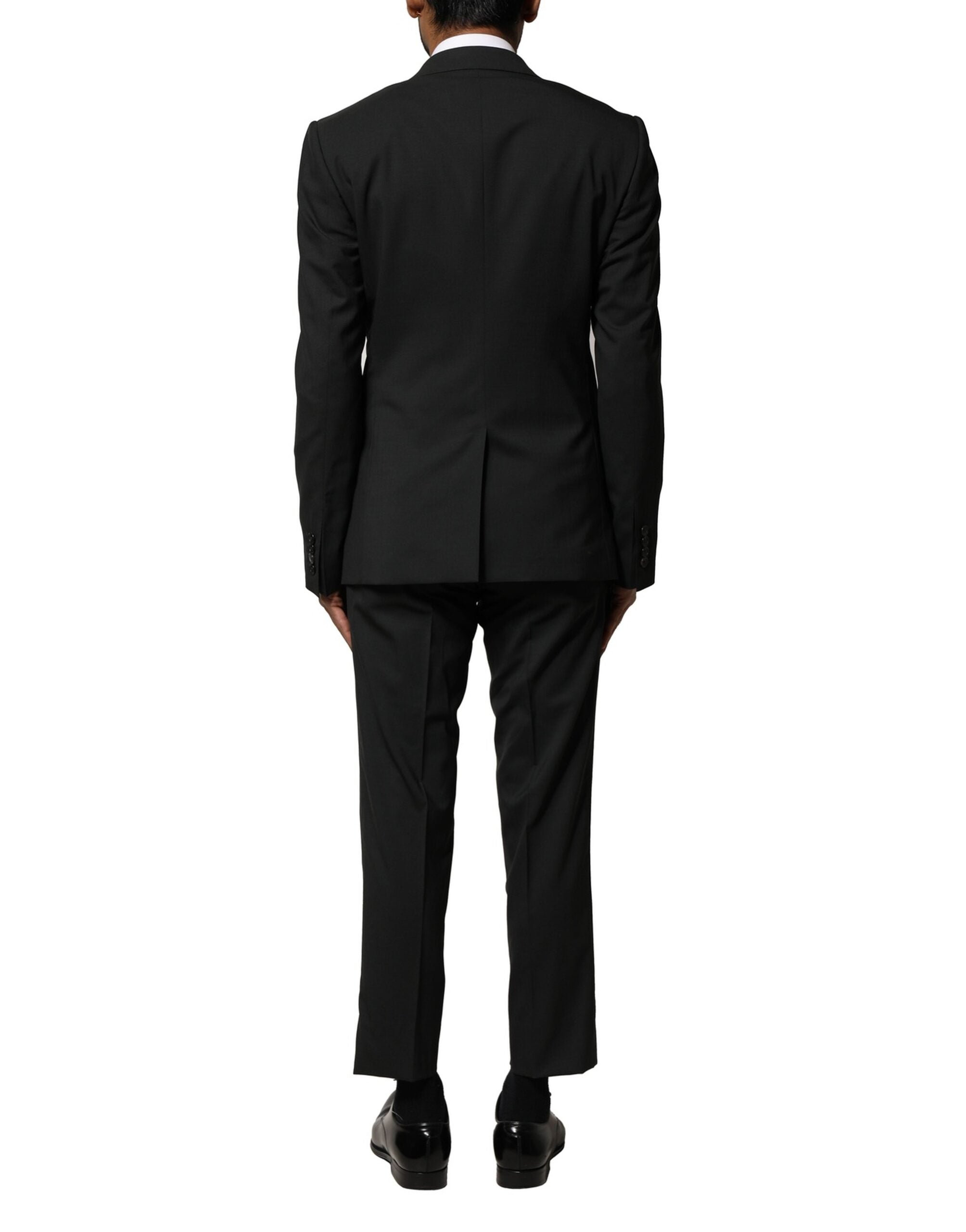 Dolce & Gabbana Black Single-Breasted Wool Suit (2-Piece)