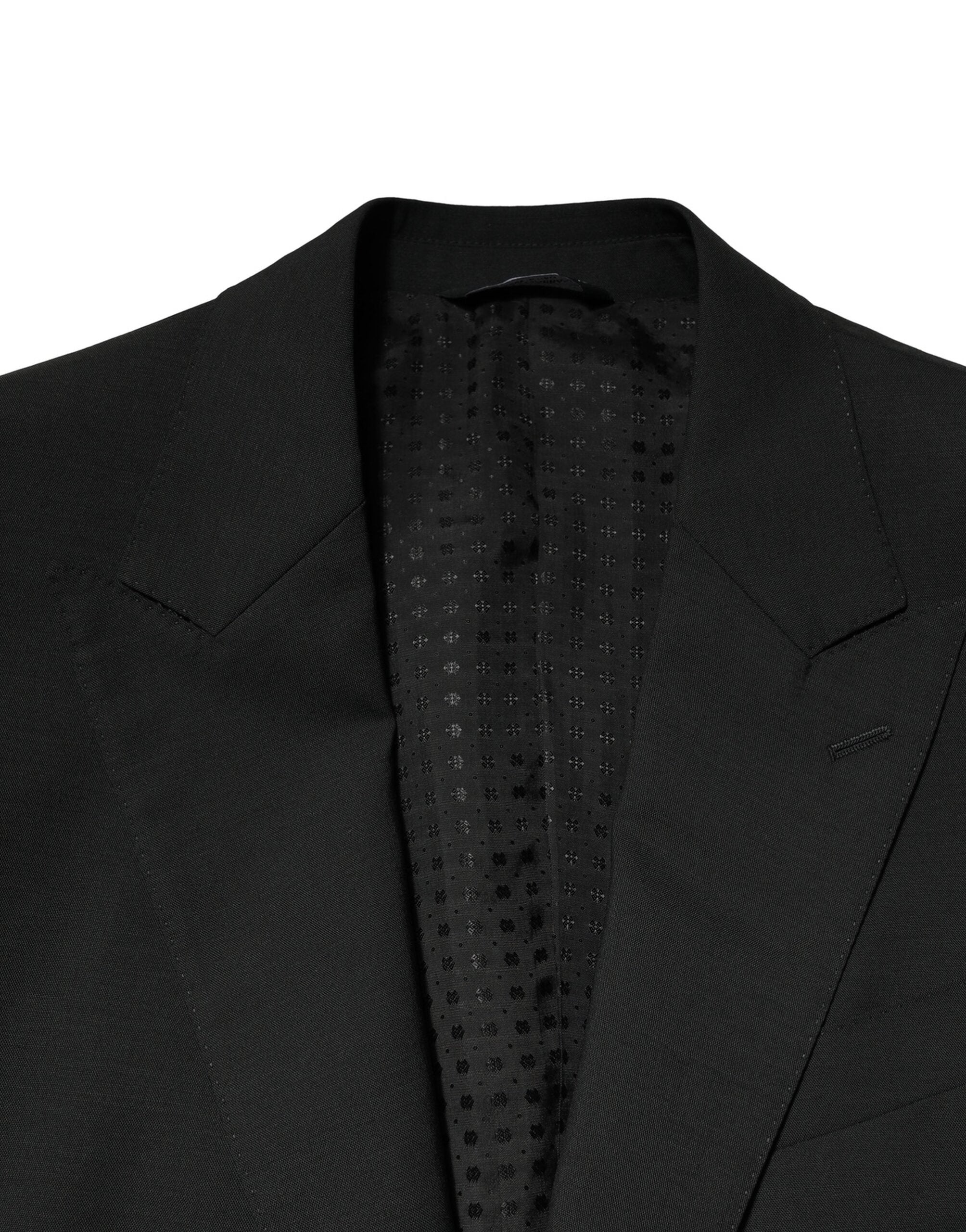 Dolce & Gabbana Black Single-Breasted Wool Suit (2-Piece)