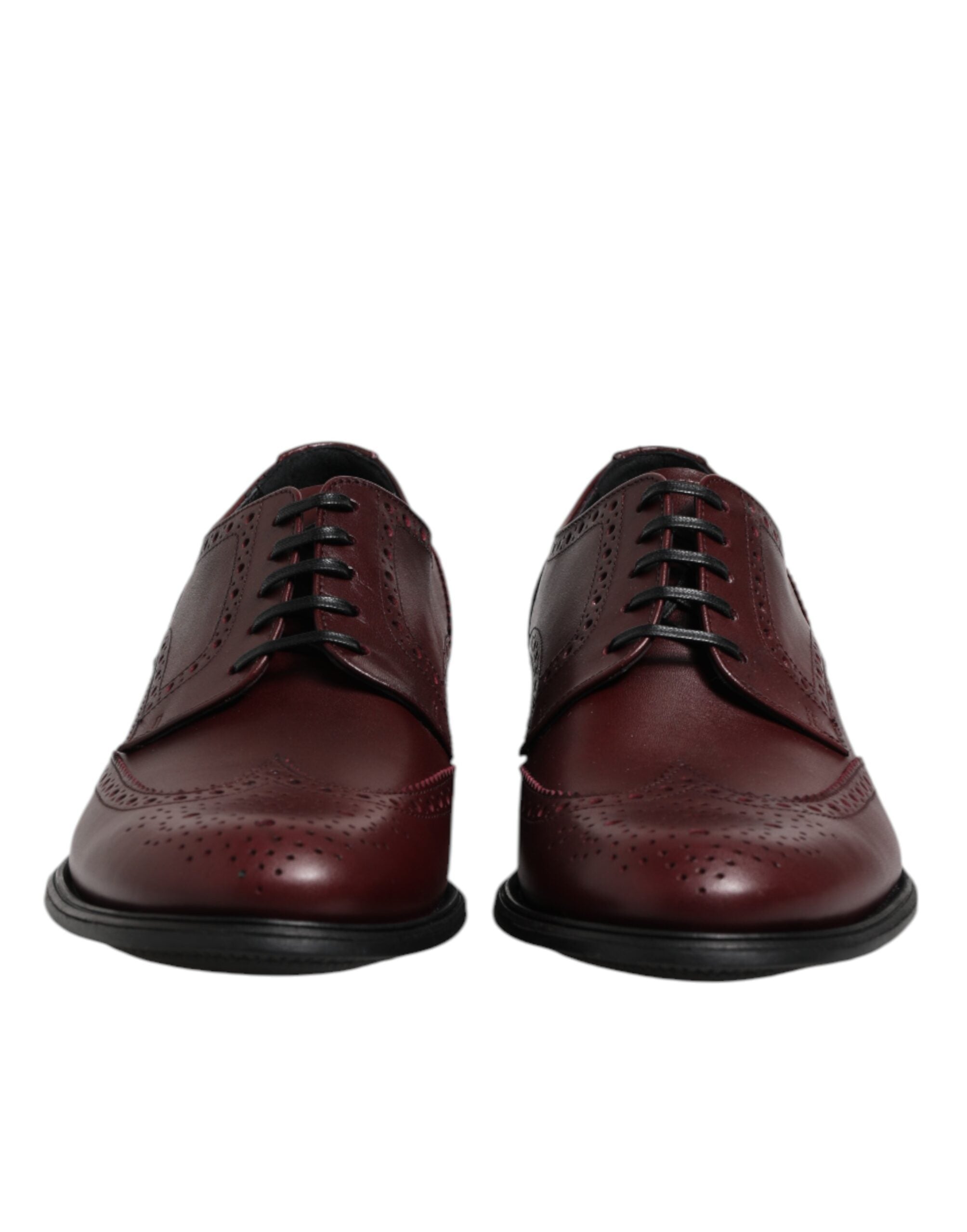 Dolce & Gabbana Braune Leder Schnürschuhe Derby Dress