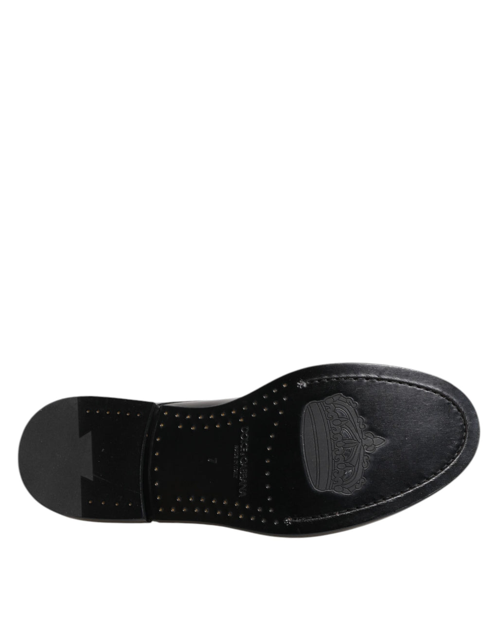 Dolce & Gabbana Black Leather Lace-Up Shoes Men's Formal Shoes