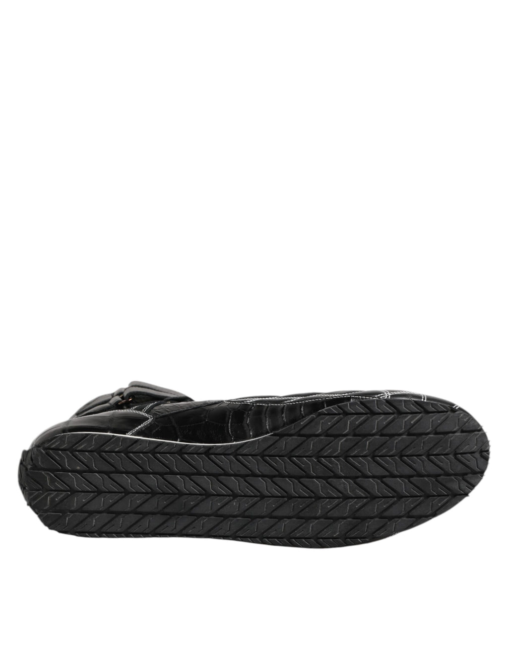 Dolce & Gabbana Black Quilted Leather Lace-Up Shoes