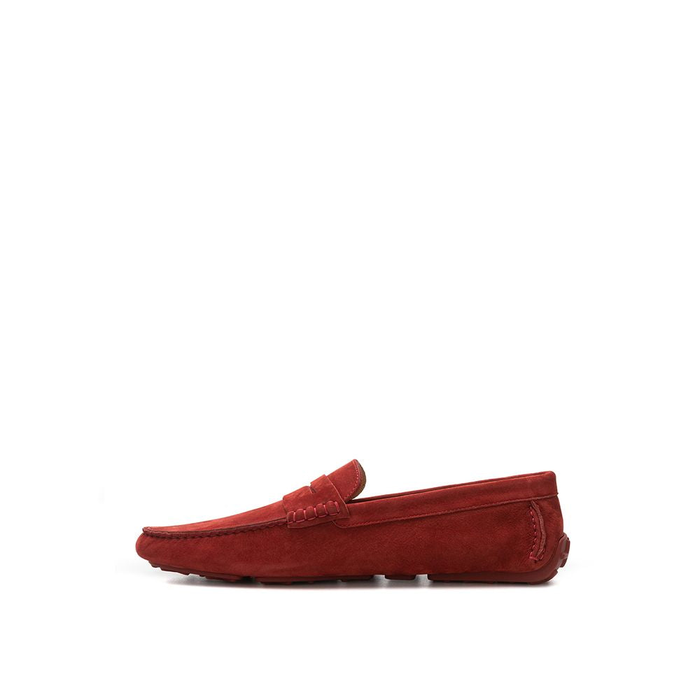 Bally Bordeaux Leder Mokassin