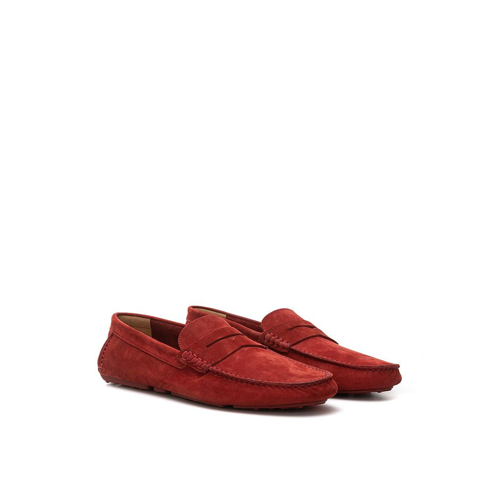 Bally Bordeaux Leder Mokassin