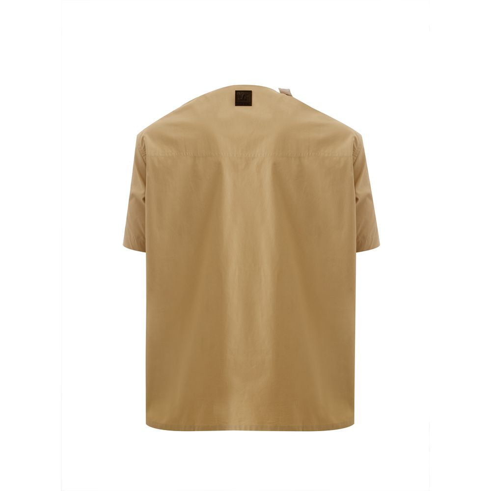 Emporio Armani Braunes Baumwoll-T-Shirt