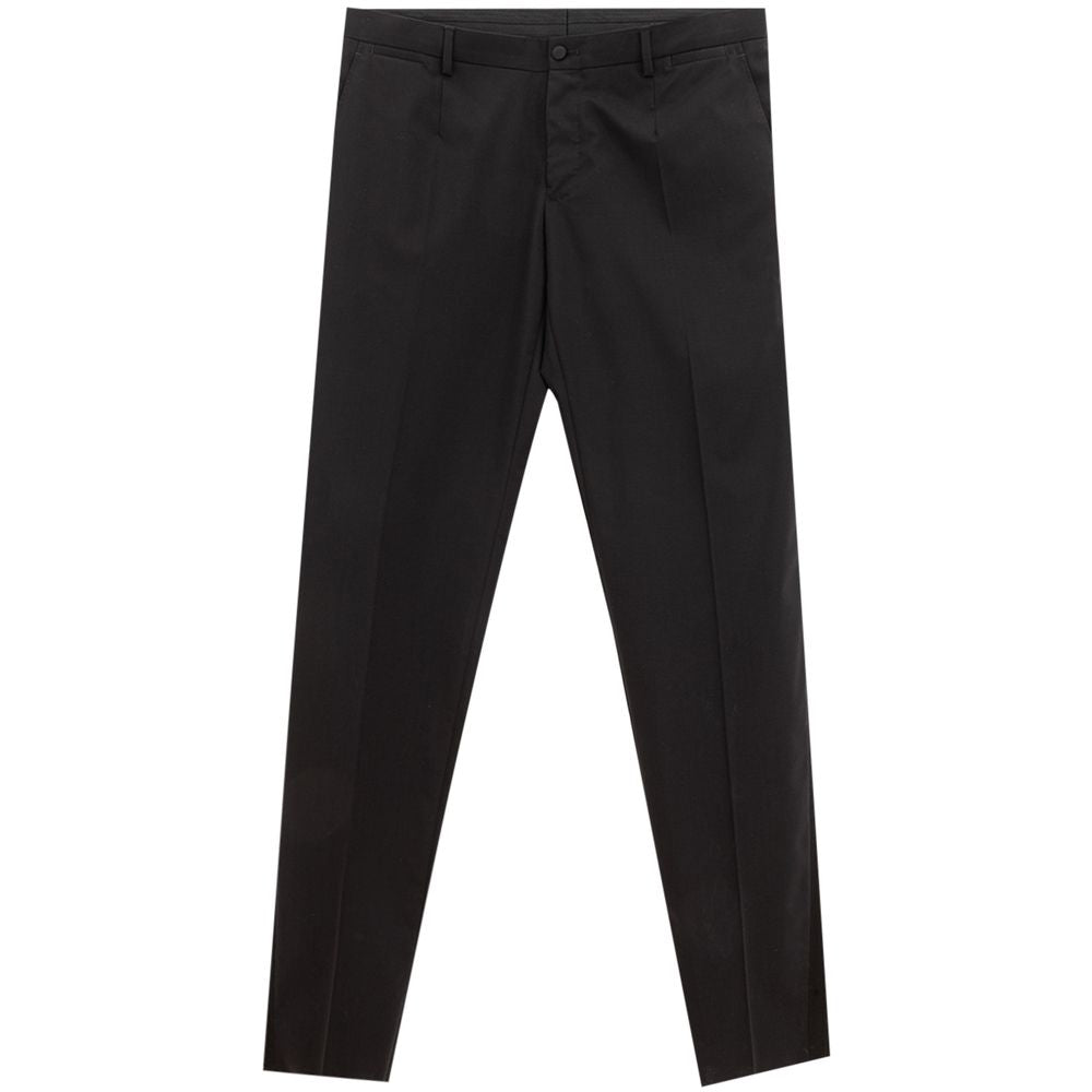 Dolce & Gabbana Schwarze Woll-Hosen für formelle Anlässe