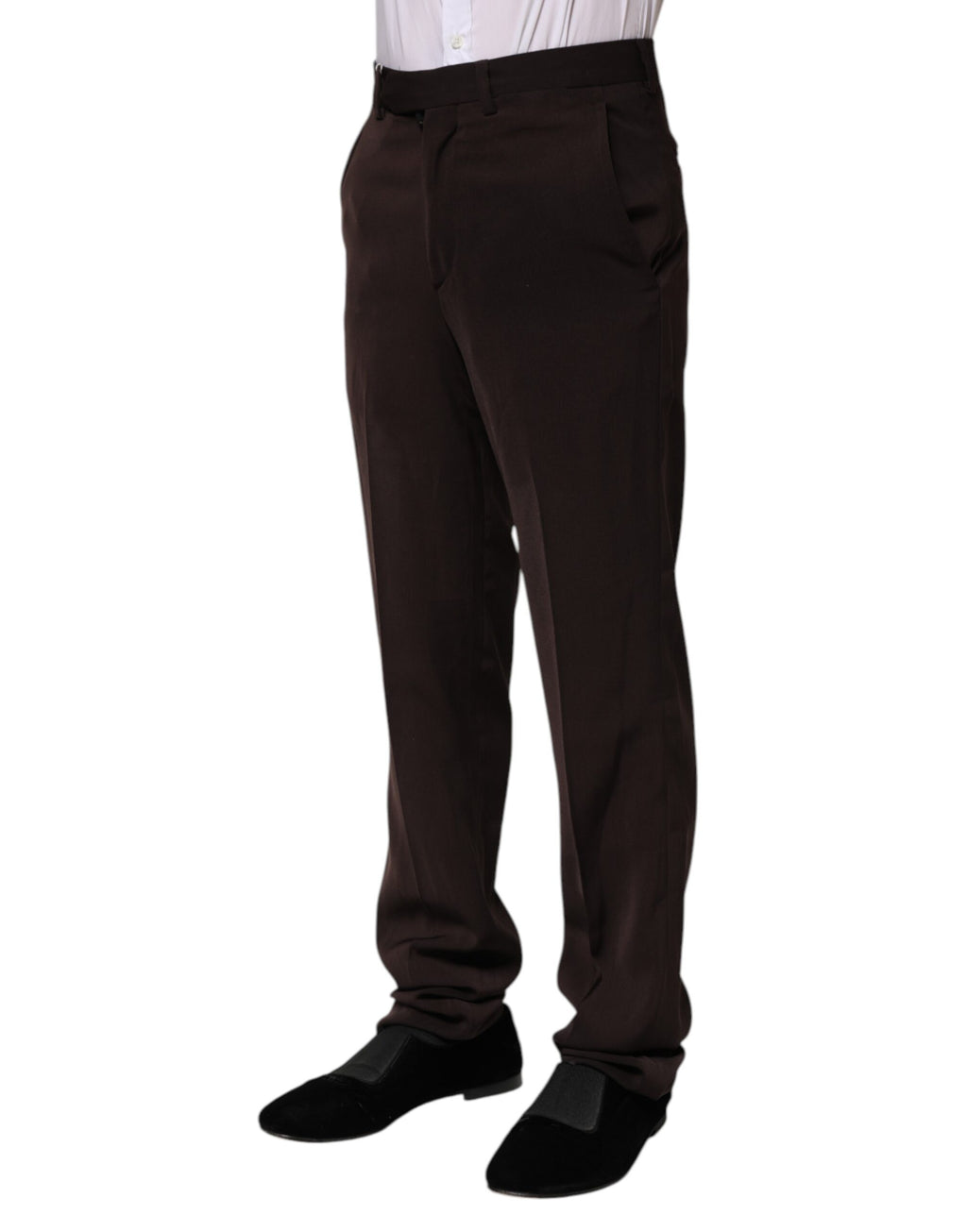 BENCIVENGA Dunkelbraunes Kleid mit mittlerer Taille Formelle Hose