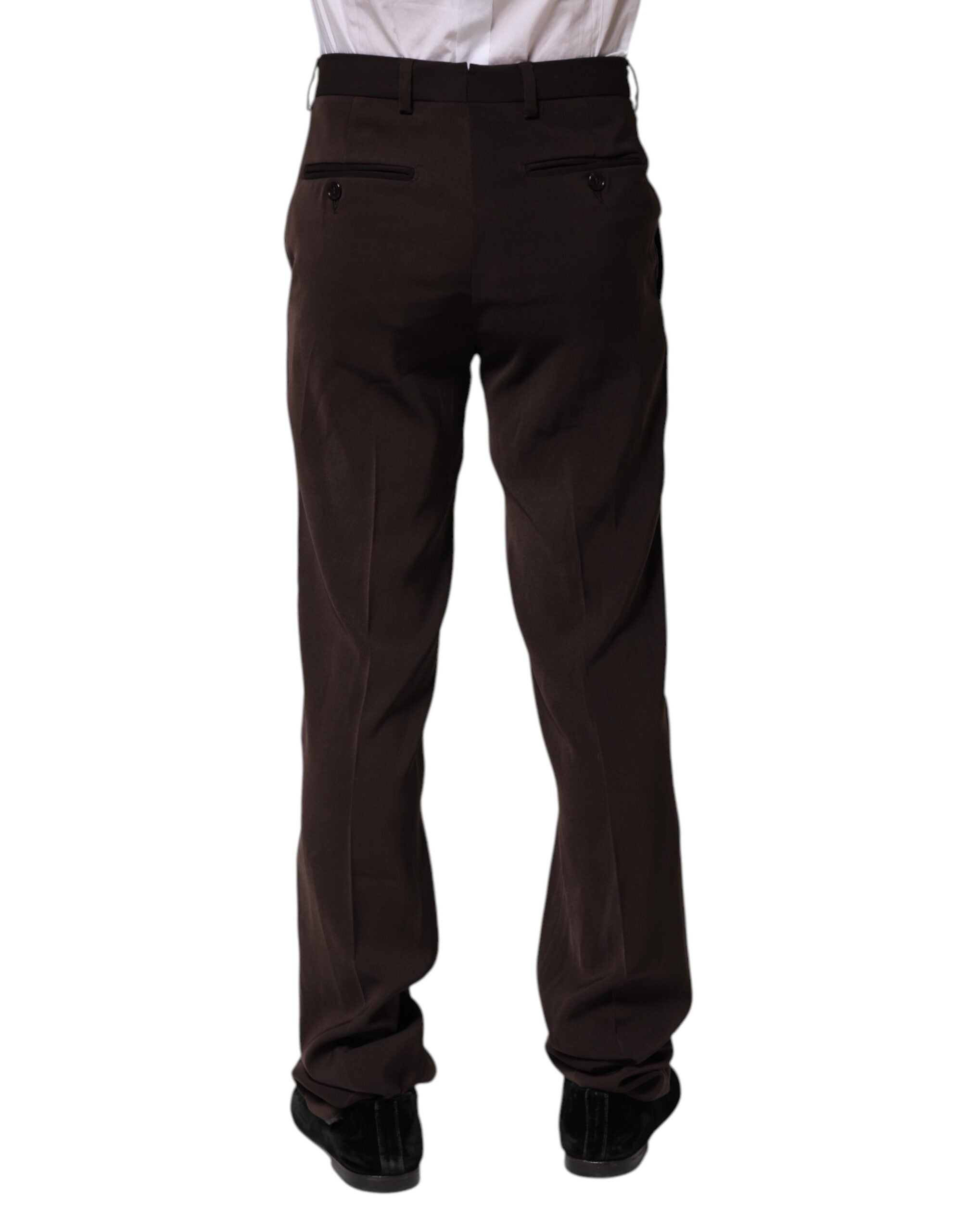 BENCIVENGA Dunkelbraunes Kleid mit mittlerer Taille Formelle Hose