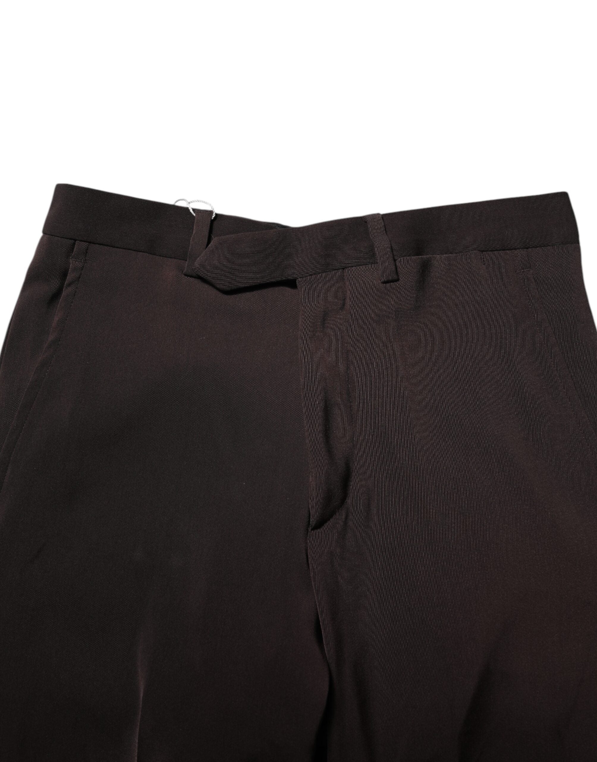 BENCIVENGA Dunkelbraunes Kleid mit mittlerer Taille Formelle Hose