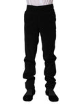 BENCIVENGA Black Mid-Rise Formal Trousers