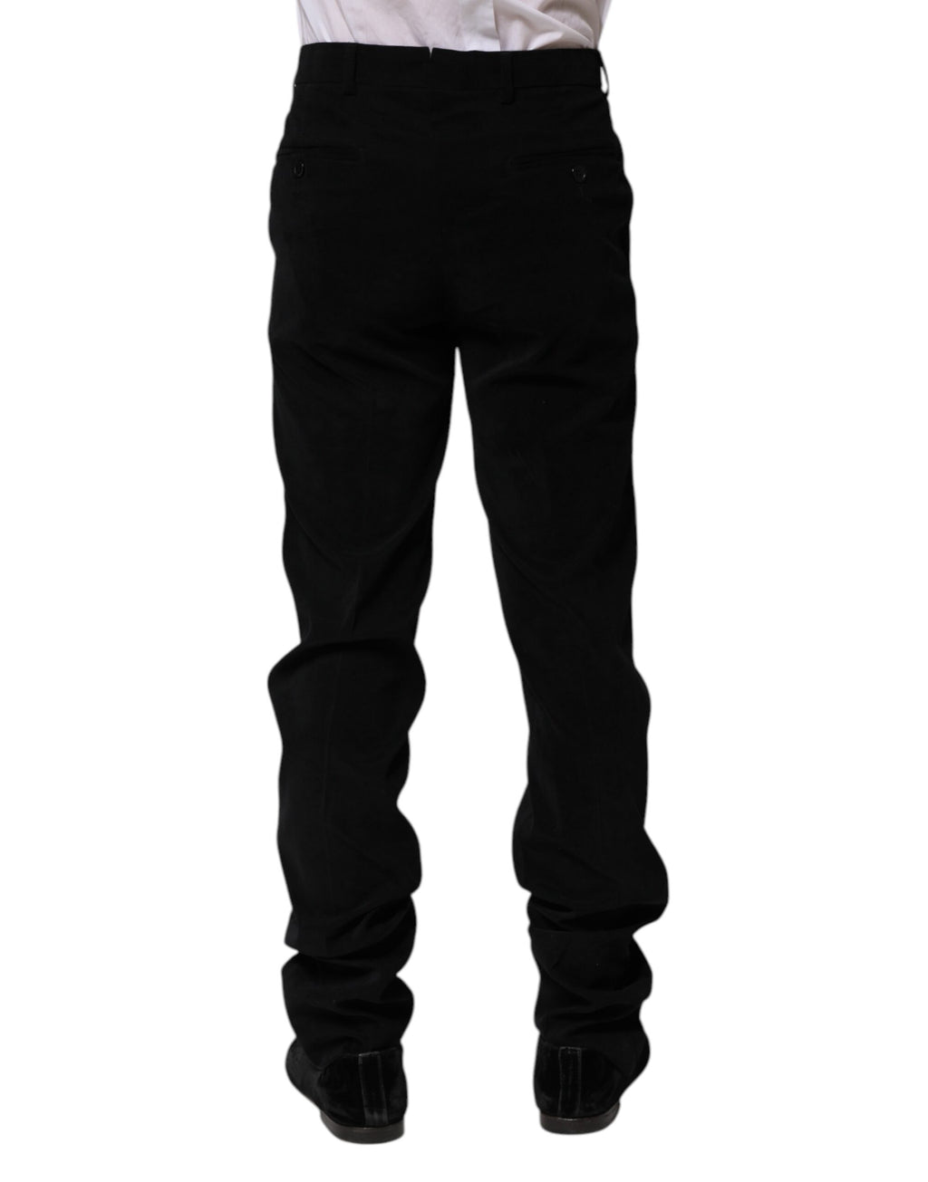 BENCIVENGA Black Mid-Rise Formal Trousers