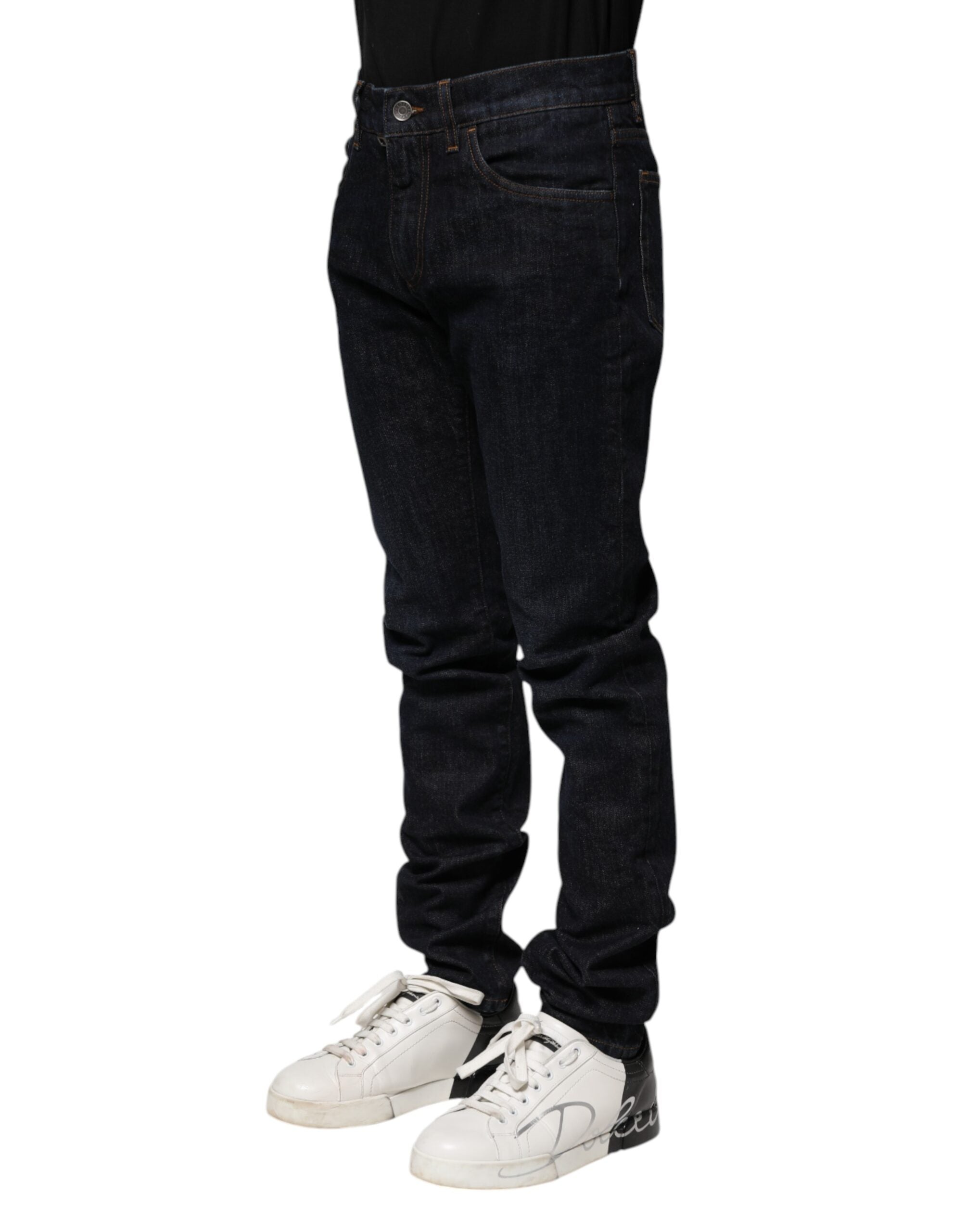 Dolce & Gabbana Schwarze Skinny-Jeans aus Baumwolle für Herren