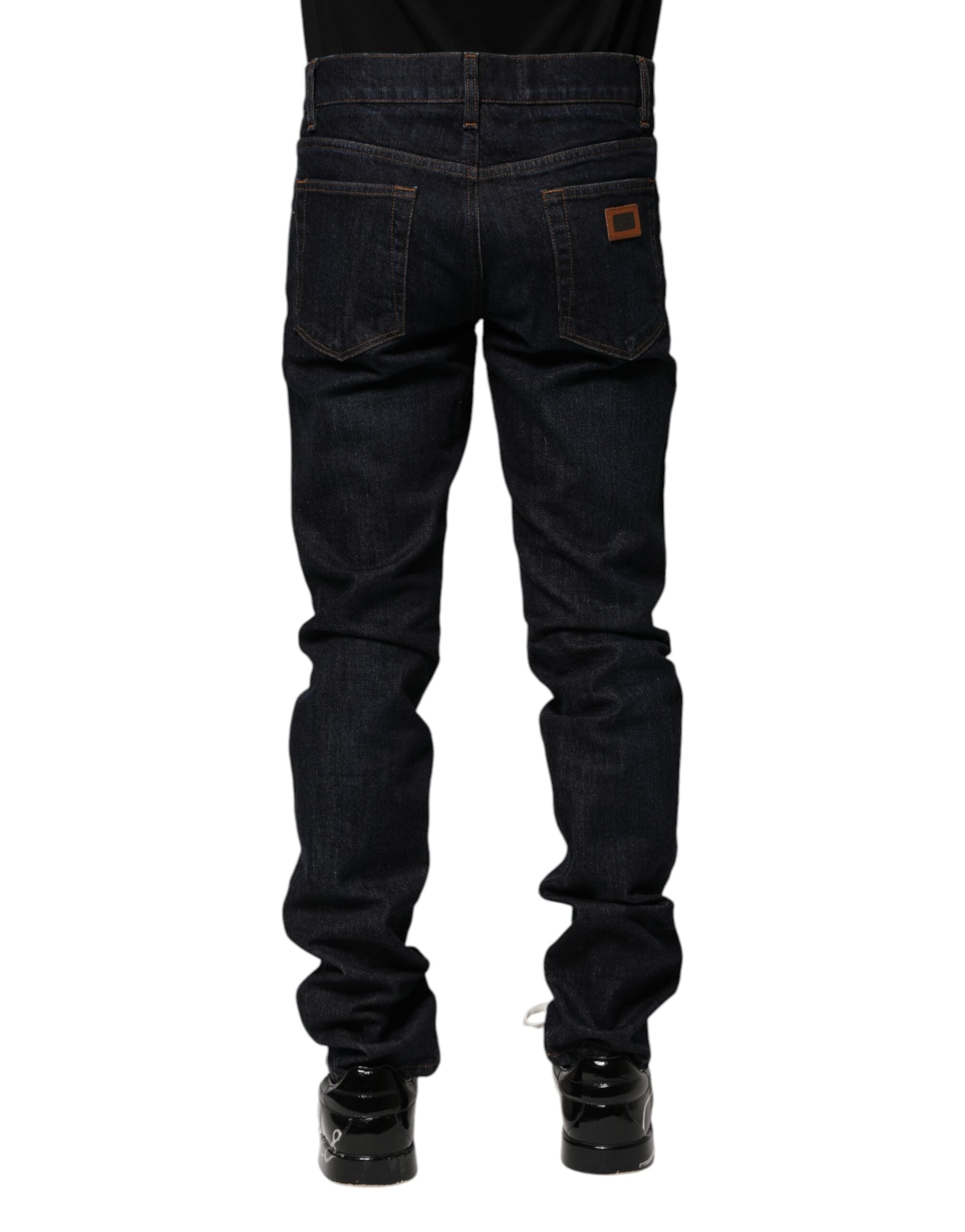 Dolce & Gabbana Schwarze Skinny-Jeans aus Baumwolle für Herren