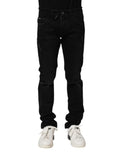 Dolce & Gabbana Black Cotton Skinny Men's Denim Jeans