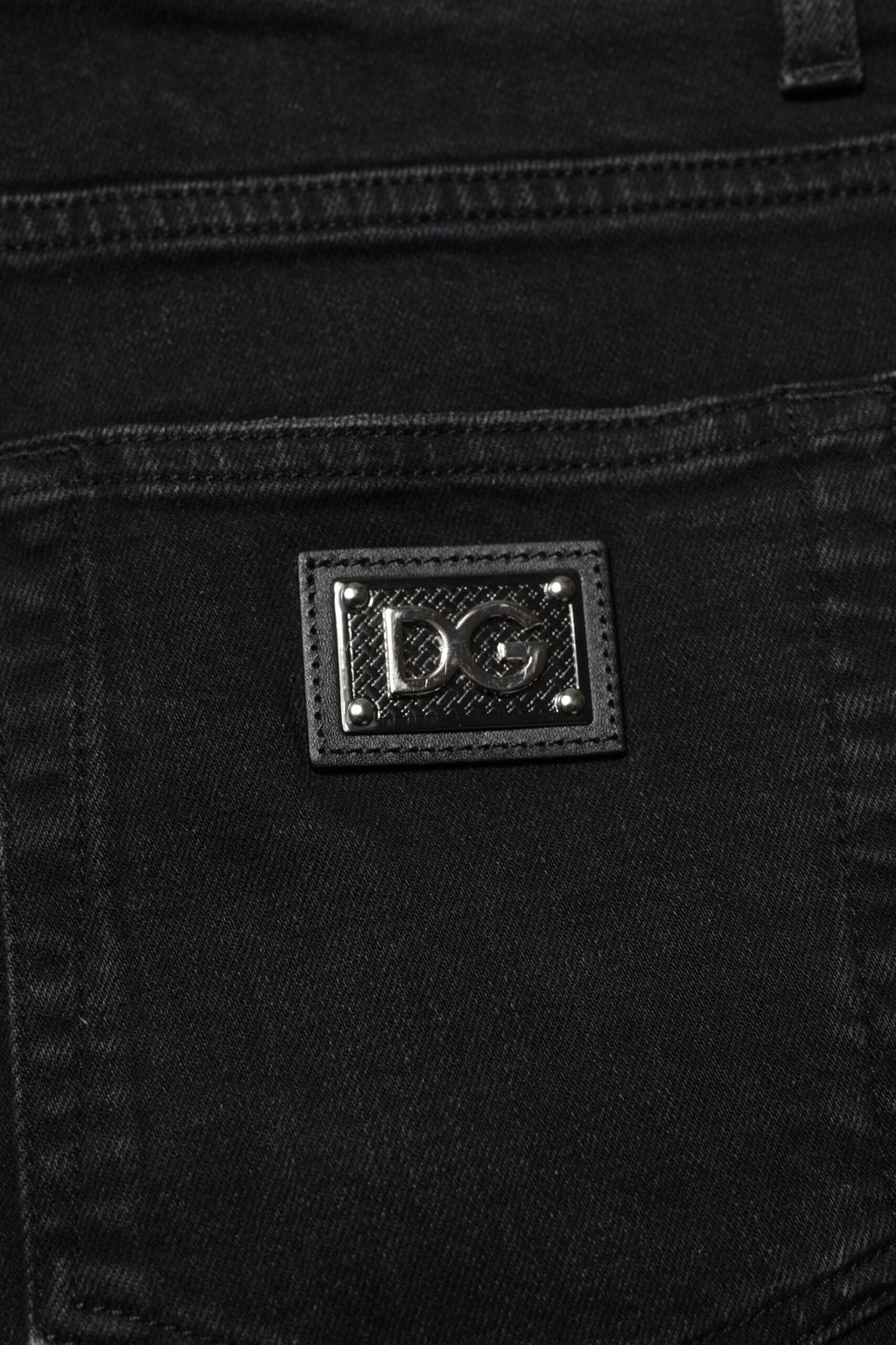 Dolce & Gabbana Black Cotton Skinny Men's Denim Jeans