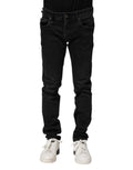 Dolce & Gabbana Black Cotton Skinny Men's Denim Jeans