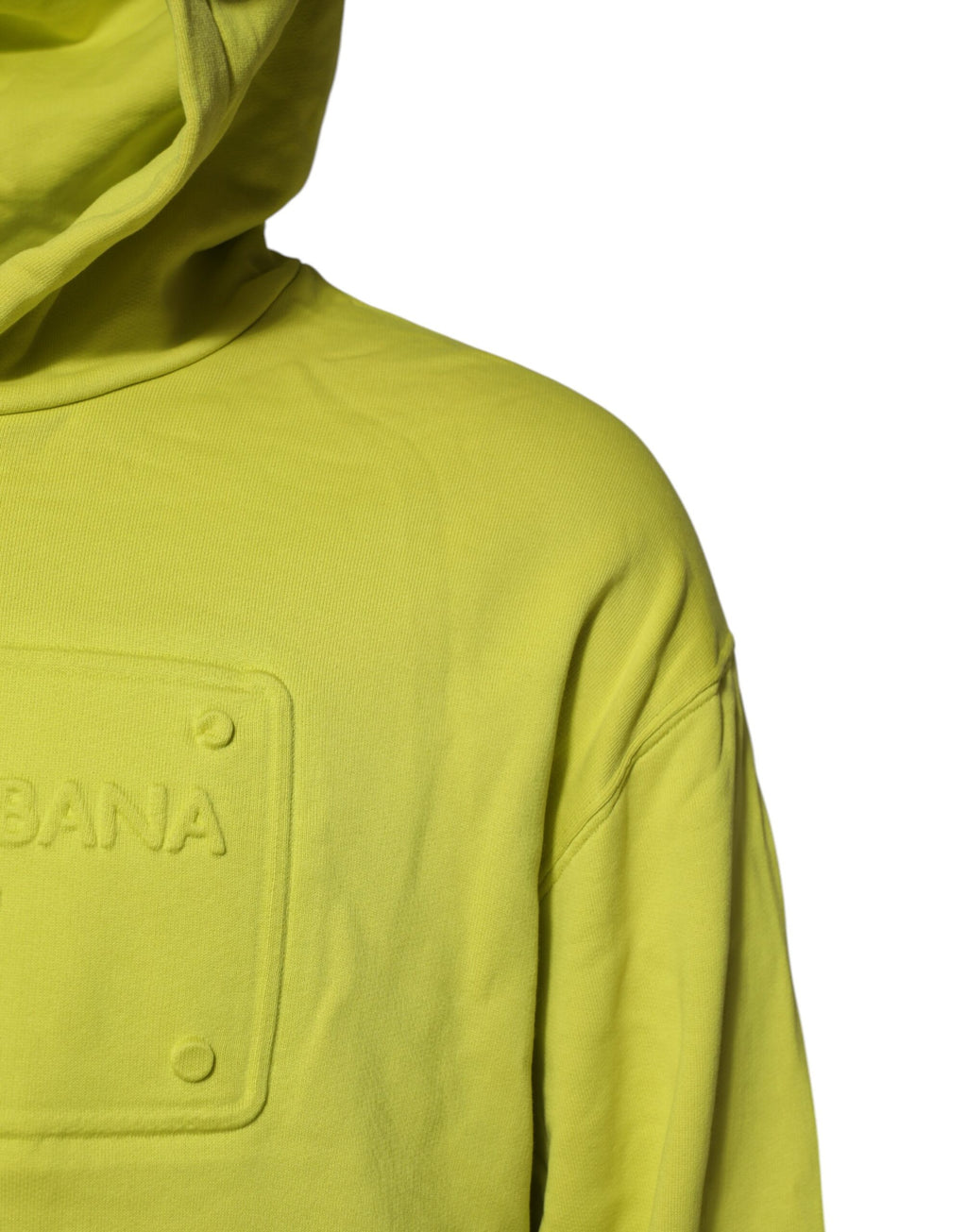 Dolce & Gabbana Green Logo Cotton Hoodie Sweatshirt