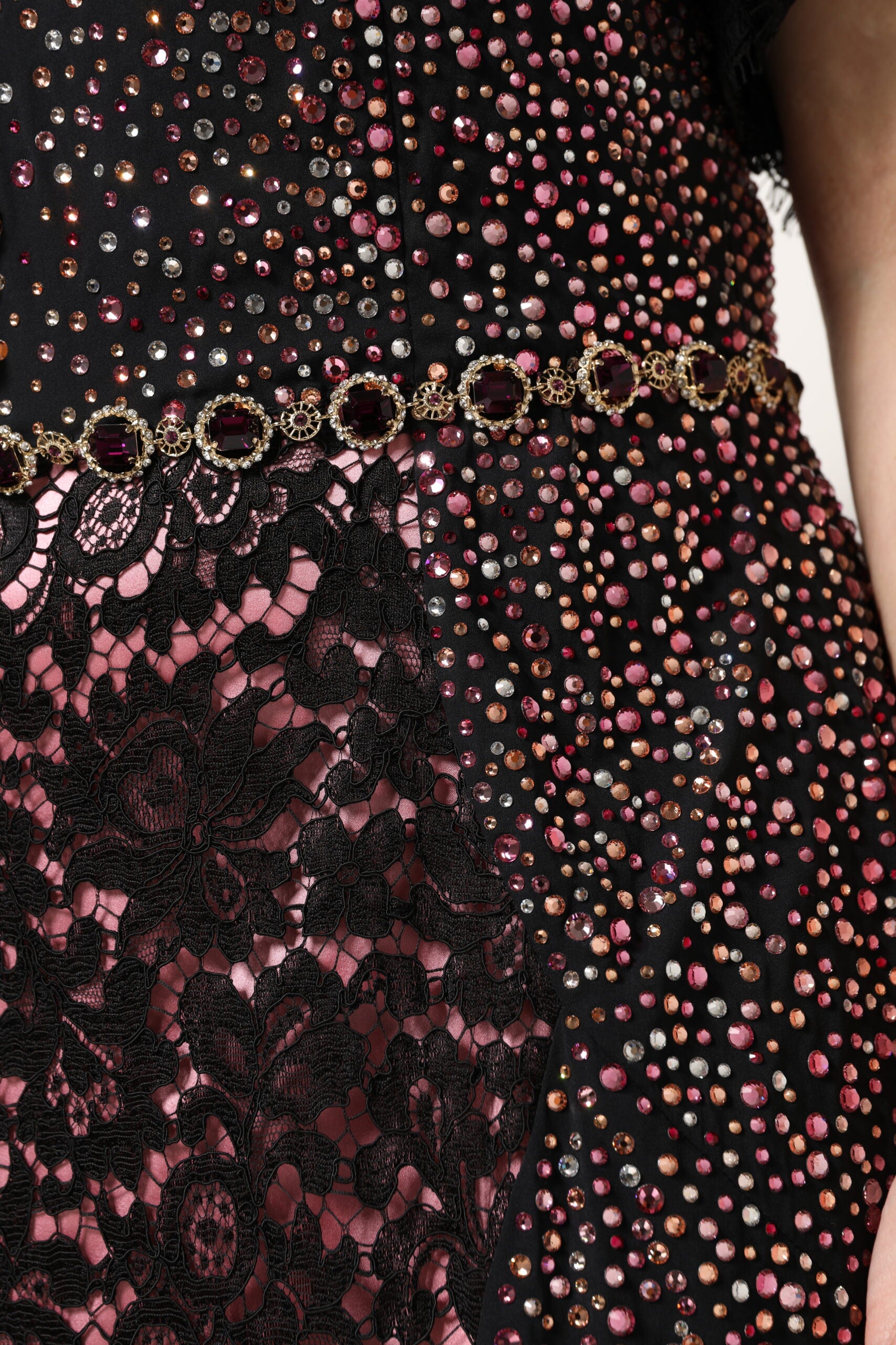 Dolce & Gabbana Multicolor Embellished Mermaid Gown