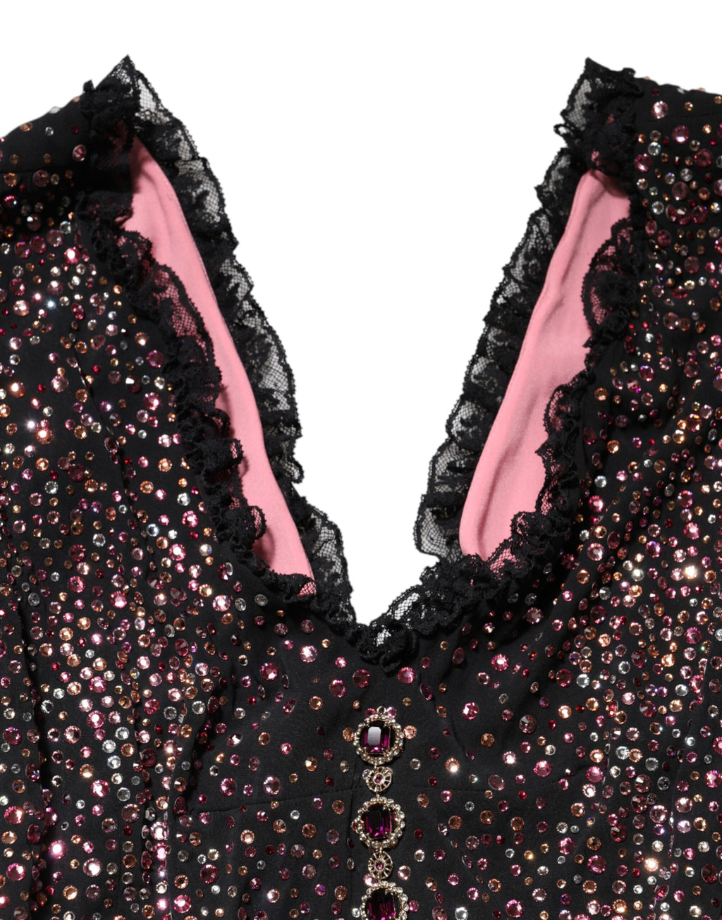 Dolce & Gabbana Multicolor Embellished Mermaid Gown