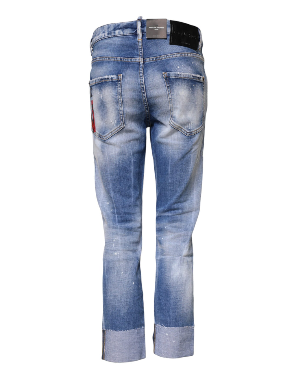 Dsquared² Blue mid-rise washed cotton skinny denim jeans