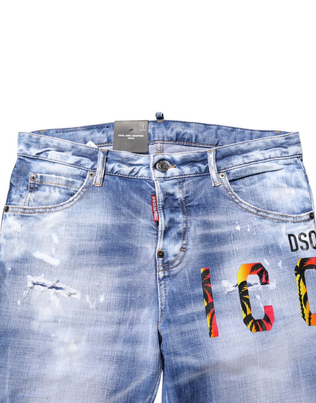 Dsquared² Blue mid-rise washed cotton skinny denim jeans