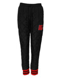 Dolce & Gabbana Schwarze gesteppte Joggerhose mit mittlerer Taille