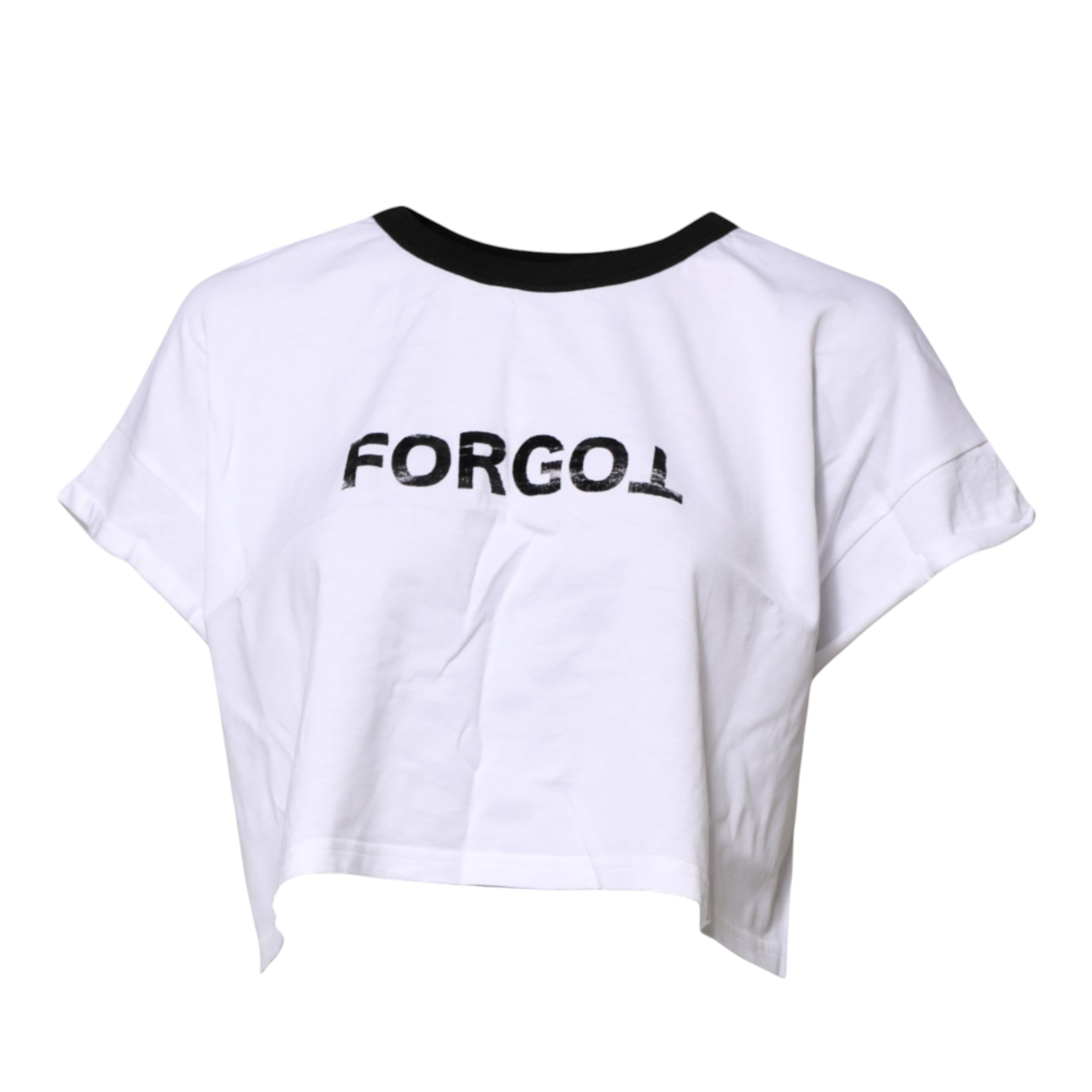 Dolce & Gabbana Weißes T-Shirt mit Rundhalsausschnitt und Grafikdruck