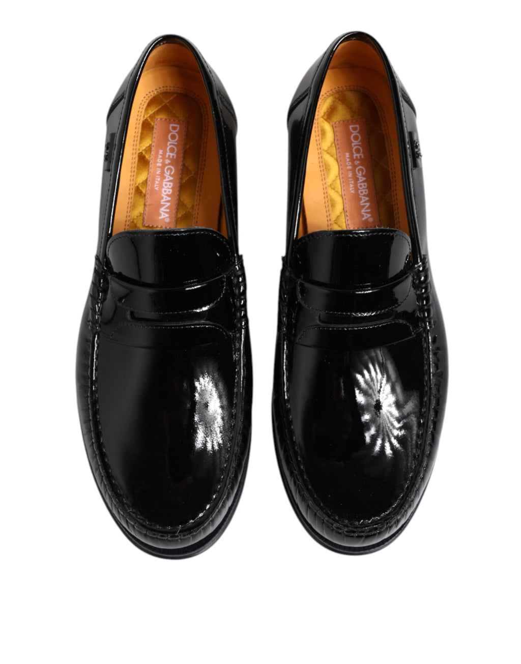 Dolce & Gabbana Black Leather Slip-On Loafers for Women and Men