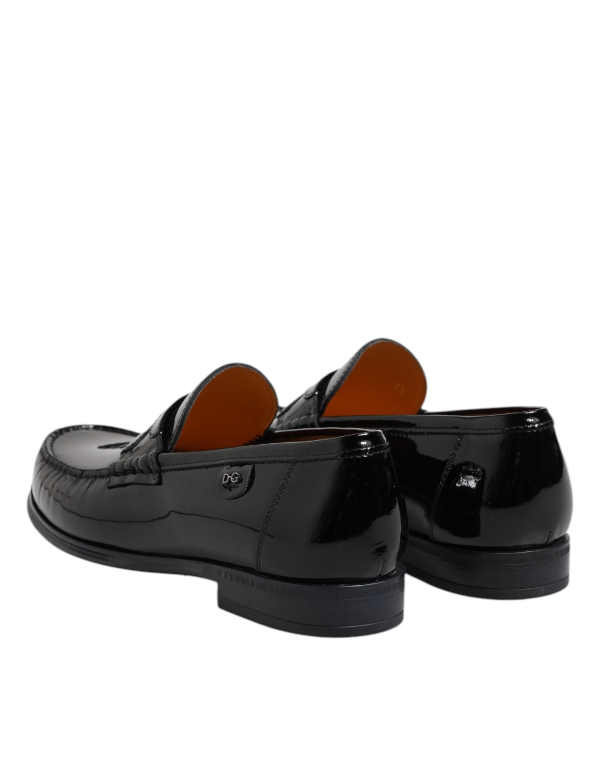 Dolce & Gabbana Black Leather Slip-On Loafers for Women and Men