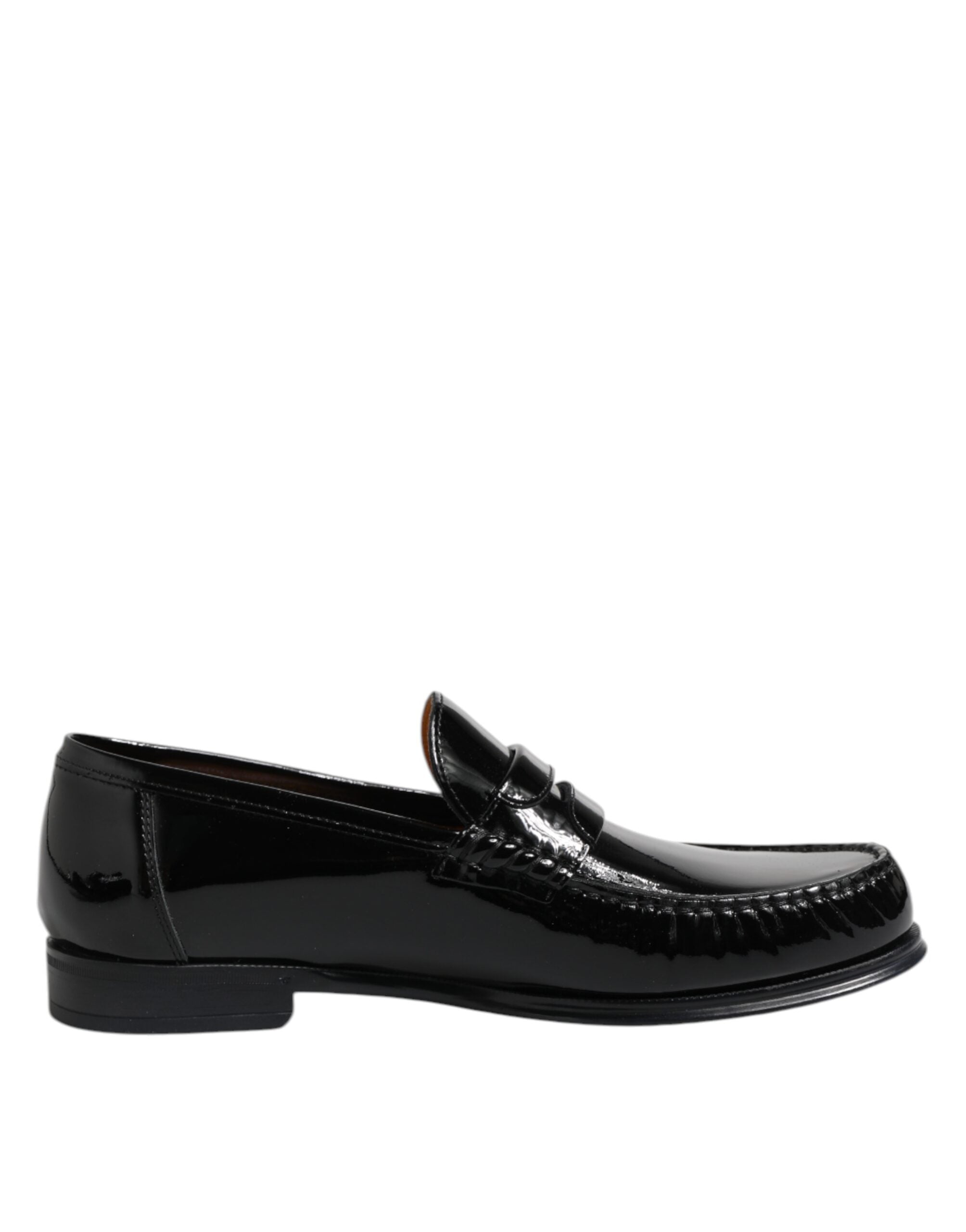 Dolce & Gabbana Black Leather Slip-On Loafers for Women and Men