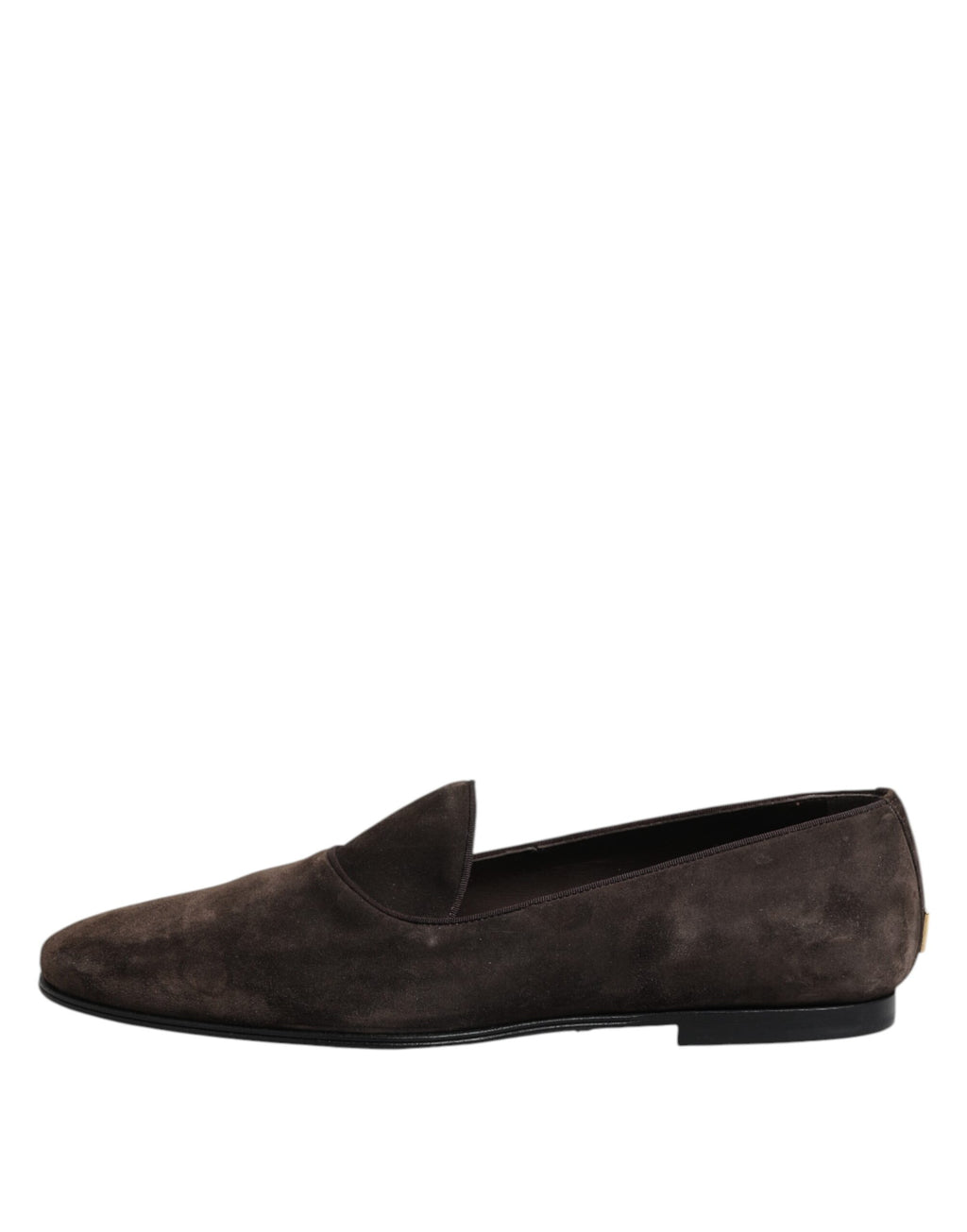 Dolce & Gabbana Brown Suede Leather Slipper Shoes