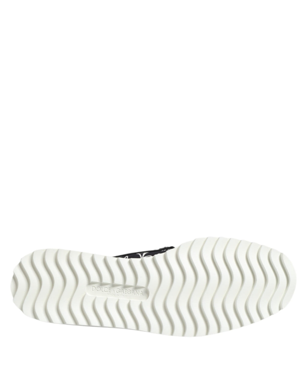 Dolce & Gabbana Black Slip-On Printed Men's Loafers Shoes