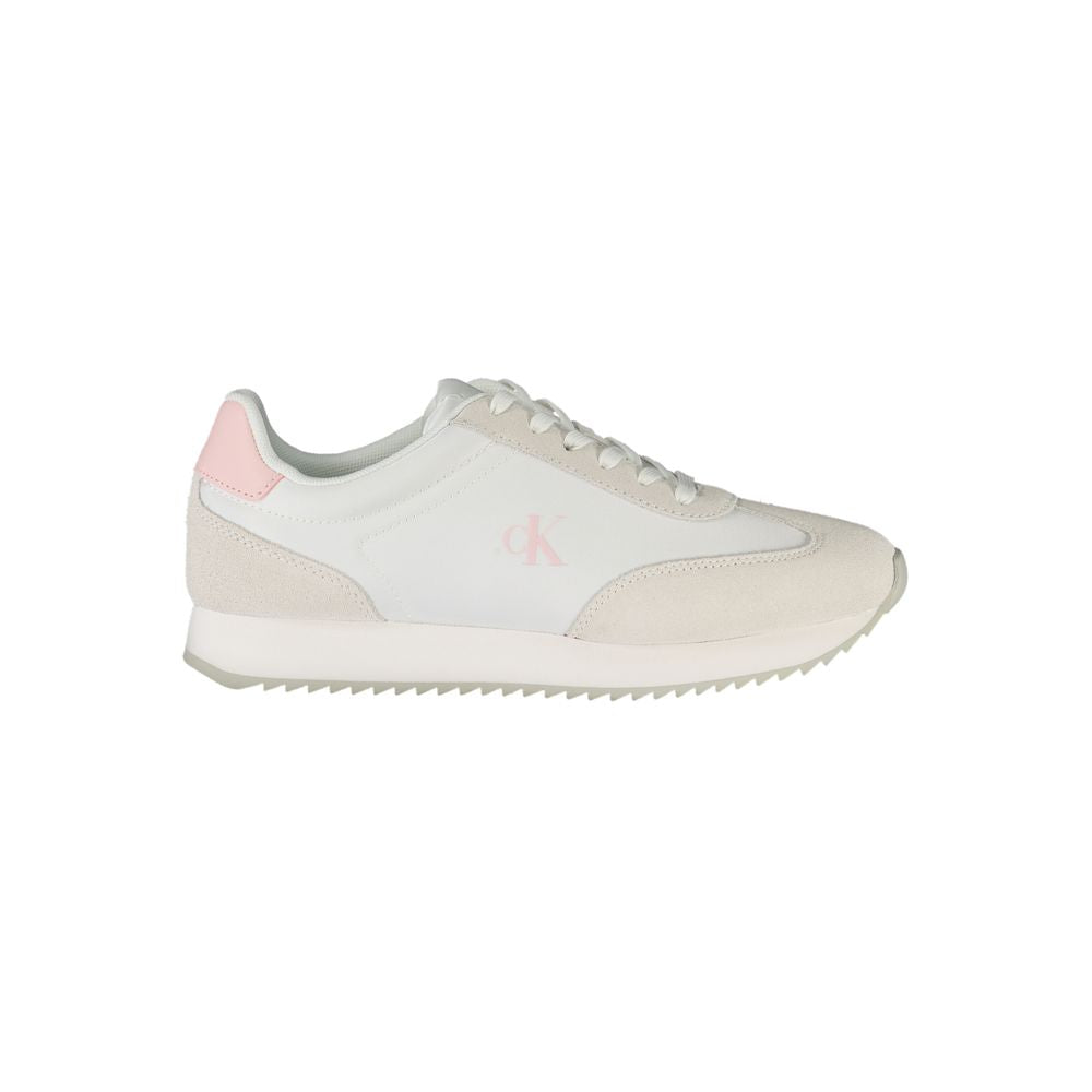 Calvin Klein White Polyester Sneaker