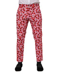 Dolce & Gabbana Rosa Kirschen Print Baumwolle Kleid Hose