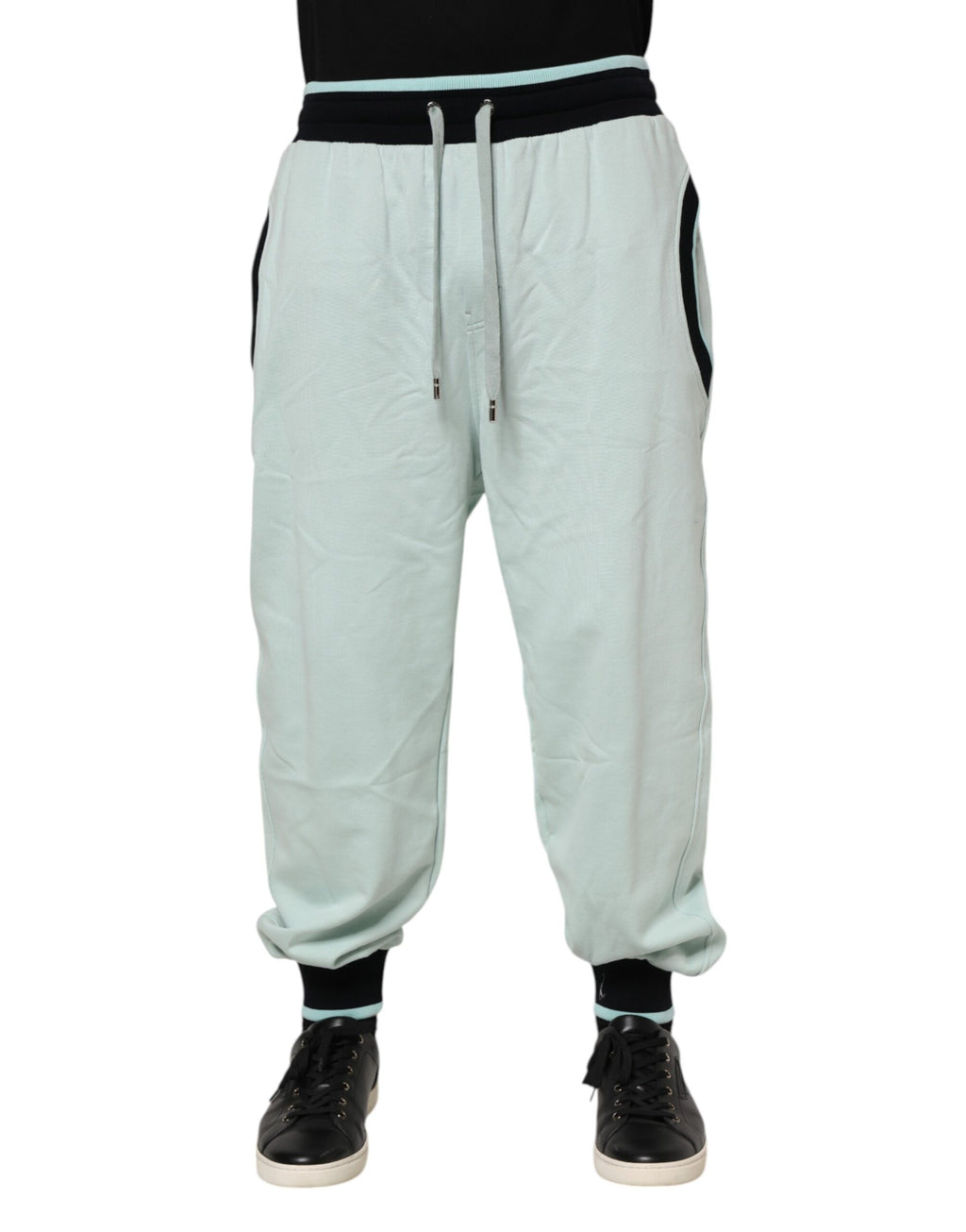 Dolce & Gabbana Light Green Cotton Men's Jogger Sweatpants Trousers