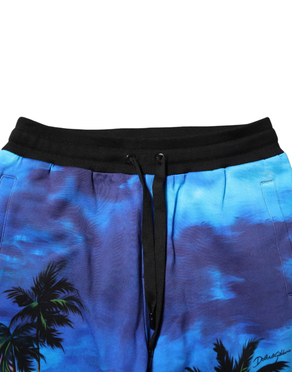 Dolce & Gabbana Blue Hawaii Print Jogging Pants