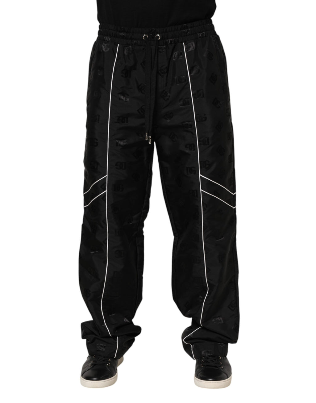 Dolce & Gabbana Black Straight Cotton Jogger Sweatpants