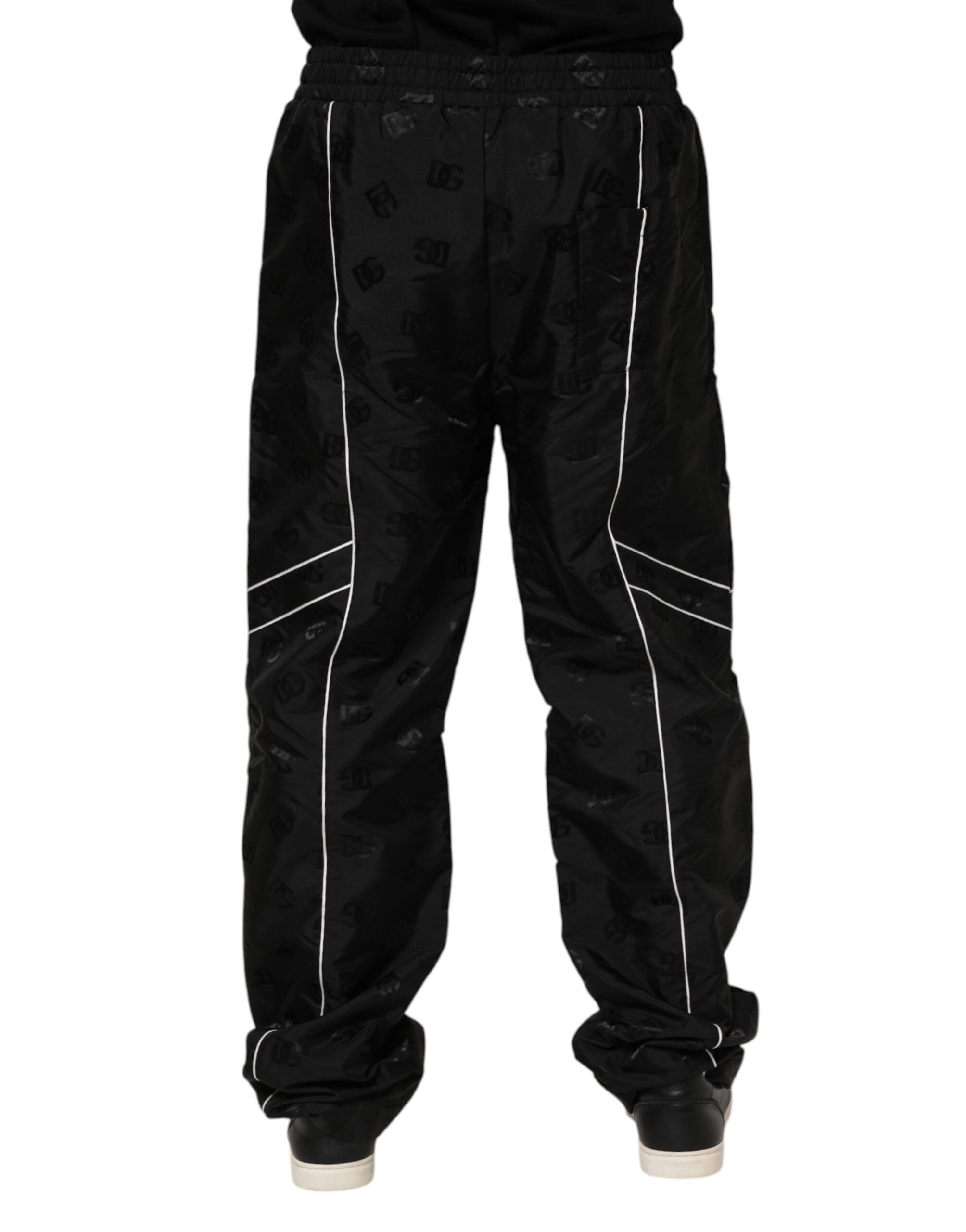 Dolce & Gabbana Black Straight Cotton Jogger Sweatpants