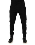 Dolce & Gabbana Black Cotton Men's Jogger Sweatpants Trousers