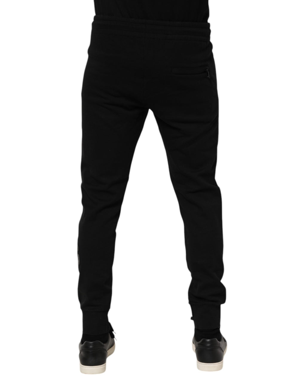 Dolce & Gabbana Black Cotton Men's Jogger Sweatpants Trousers